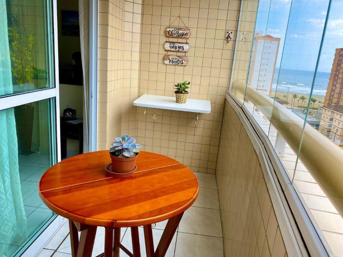 G086 - Apto Vista Mar Na Quadra Da Feirinha Da Guilhermina Praia Grande  Ngoại thất bức ảnh