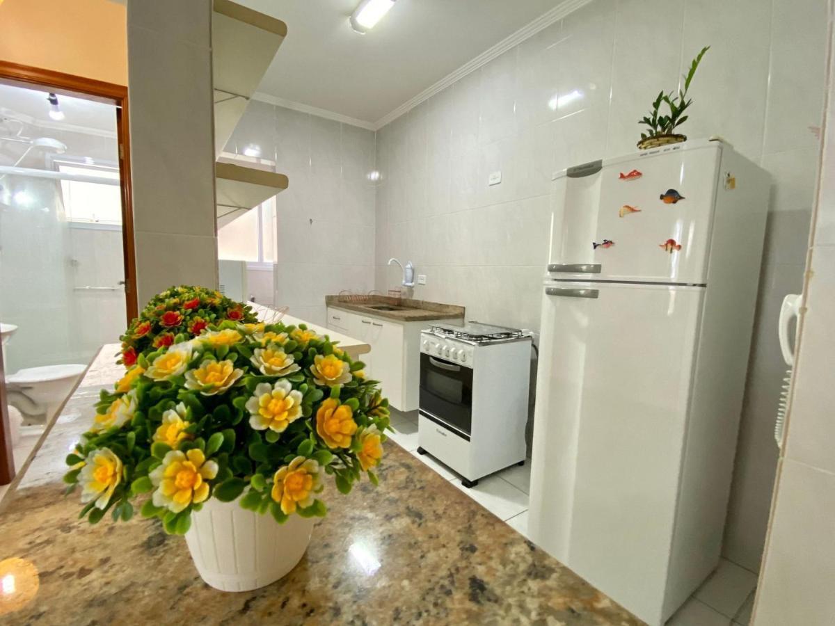 G086 - Apto Vista Mar Na Quadra Da Feirinha Da Guilhermina Praia Grande  Ngoại thất bức ảnh